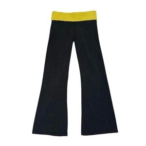 y2k foldover flare leggings